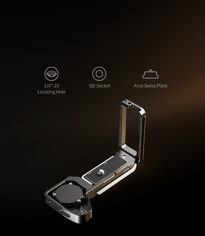 L-profilový grip pro horizontální a vertikální snímání